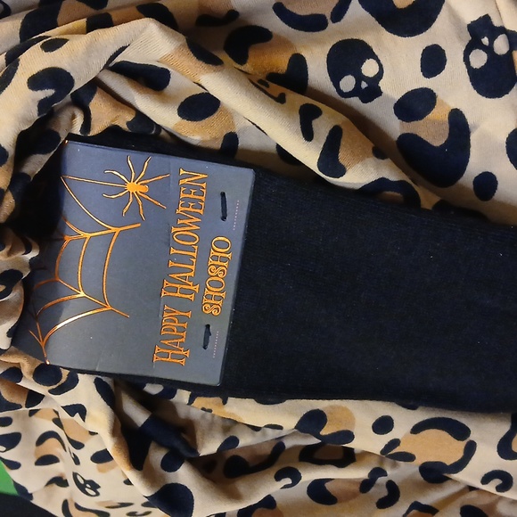 ShoSho sz M hoodie minidress, LS, Halloween leopard print, soft, stretchy fleece - Picture 7 of 13